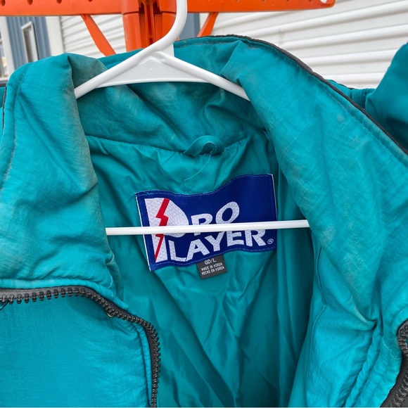 Vintage pro player NFL Miami dolphins Puffer jacket size large - Picture 8 of 12